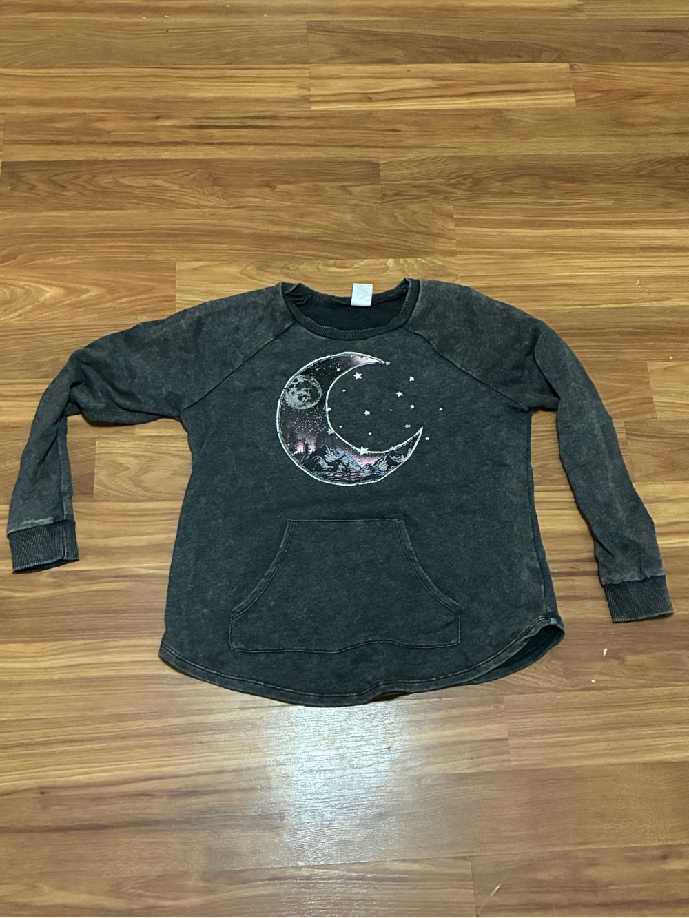 American Eagle Outfitters Black Crescent Moon Pullover Hoodie